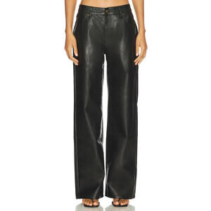 Lioness Top Model Jean black faux leather size M NWT $99 msrp